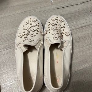 Coach flower slip on shoes